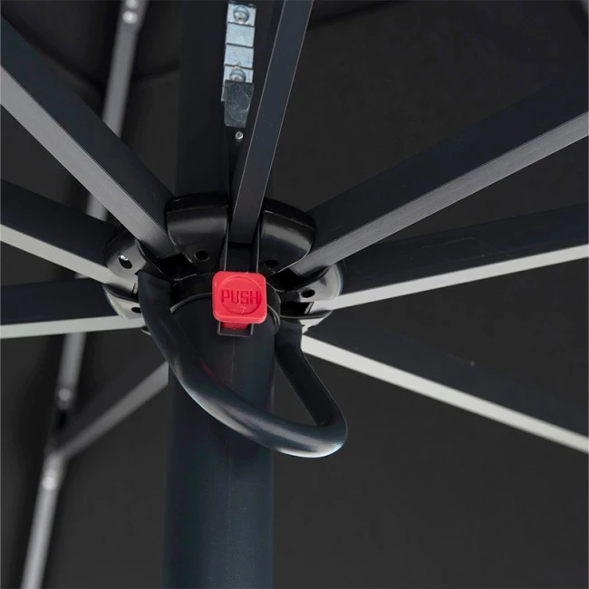 ΕΠΑΓΓΕΛΜΑΤΙΚΗ ΟΜΠΡΕΛΑ ALU ΤΗΛΕΣΚΟΠΙΚΗ HM6031.03 4x4x2,95-4Μ ΜΕ ΜΑΥΡΟ ΑΚΡΥΛΙΚΟ ΠΑΝΙ