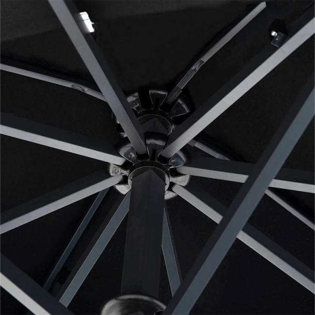 ΕΠΑΓΓΕΛΜΑΤΙΚΗ ΟΜΠΡΕΛΑ ALU ΤΗΛΕΣΚΟΠΙΚΗ HM6031.03 4x4x2,95-4Μ ΜΕ ΜΑΥΡΟ ΑΚΡΥΛΙΚΟ ΠΑΝΙ