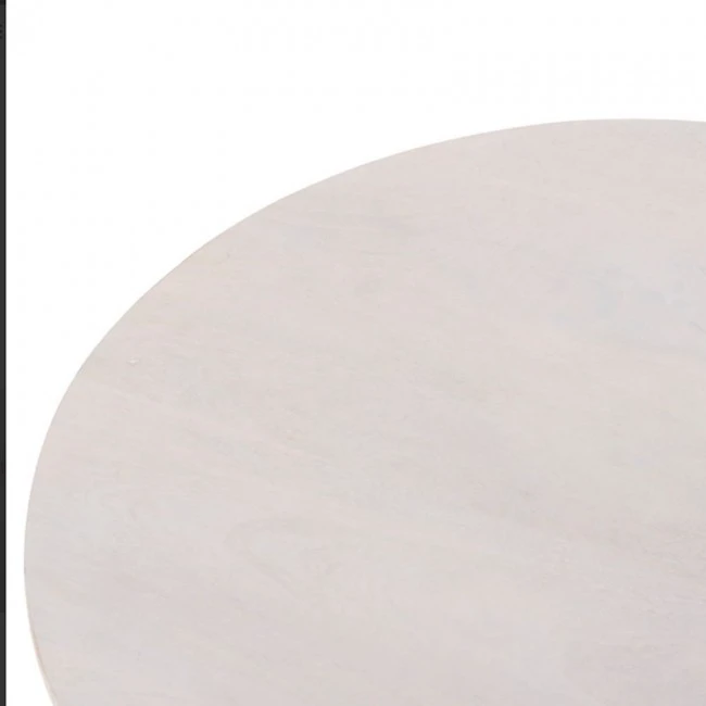 ΤΡΑΠΕΖΙ ΣΑΛΟΝΙΟΥ ΟΒΑΛ HONKY HM9710 ΜΑΣΙΦ ΞΥΛΟ MANGO- ΛΕΥΚΟ 130x60x40Υεκ.