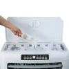 Air Cooler HU-2009 Human 45L 180W 5000m3/h με τηλεχειριστήριο χρώμα λευκό - γκρι 63x42x108εκ.