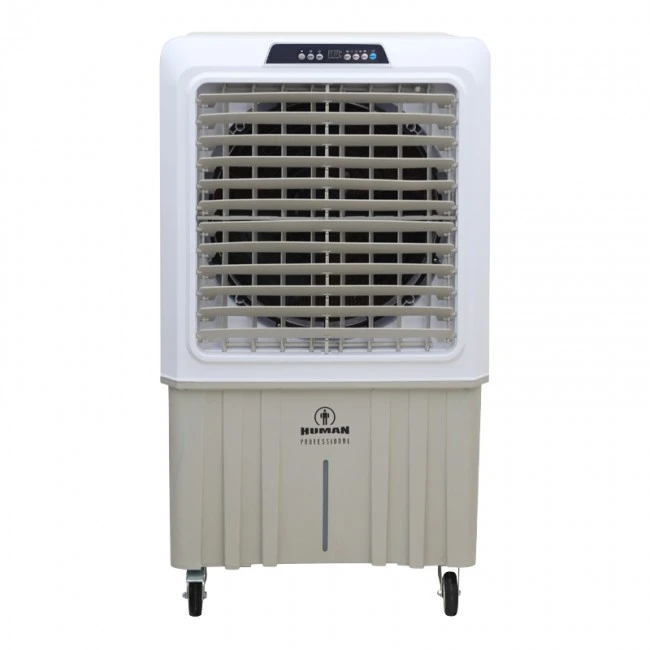 Air Cooler HU-2011 Human 100L 420W 12000 m3/h με τηλεχειριστήριο χρώμα λευκό - γκρι 84x55x132εκ.