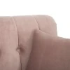DUSTY PINK VELVET ARMCHAIR 114X86X85CM W SILVER METAL LEGS KD