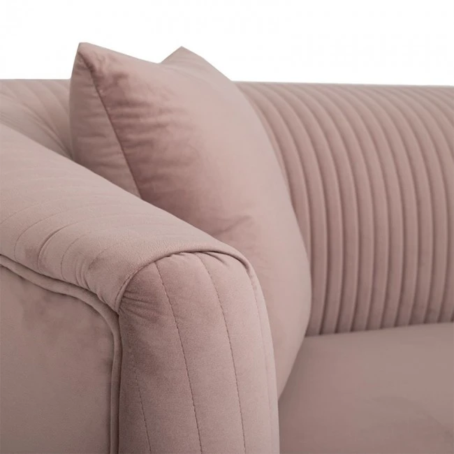 ΣΑΠΙΟ ΜΗΛΟ ΒΕΛΟΥΔΙΝΟΣ 3ΘΕΣΙΟΣ ΚΑΝΑΠΕΣ ΜΕ ΑΣΗΜΙ ΜΕΤΑΛΛΙΚΑ ΠΟΔΙΑ 220Χ96Χ73ΕΚ LEGS KD