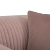 DUSTY PINK VELVET ARMCHAIR 106X96X73CM W SILVER METAL LEGS KD