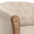 GREY VELVET ARMCHAIR 61X61X71CM