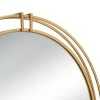 GOLD METAL ROUND WALL MIRROR D80CM