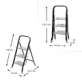 Class Perilla metallic 3 steps stepladder 69cm.