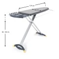 Lilium Perilla aluminium ironing board in anthracite color 124x43x98cm.