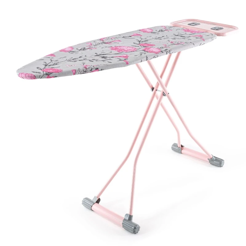Adriana Perilla metallic ironing board in pink color 125x45x93cm.