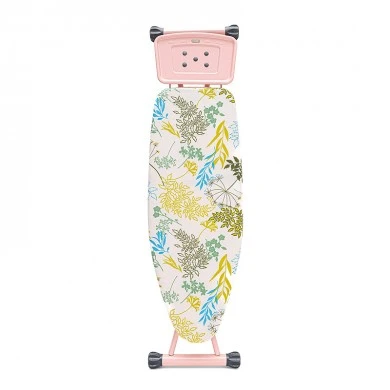 Liana Perilla metallic ironing board in pink color 120x44x100cm.