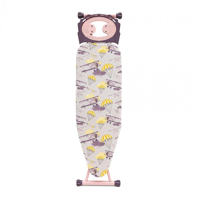 Valentina Perilla metallic ironing board in pink color 120x40x95cm.