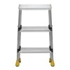 Σκάλα Double Step Perilla αλουμινίου 3+3 σκαλοπάτια 62εκ.