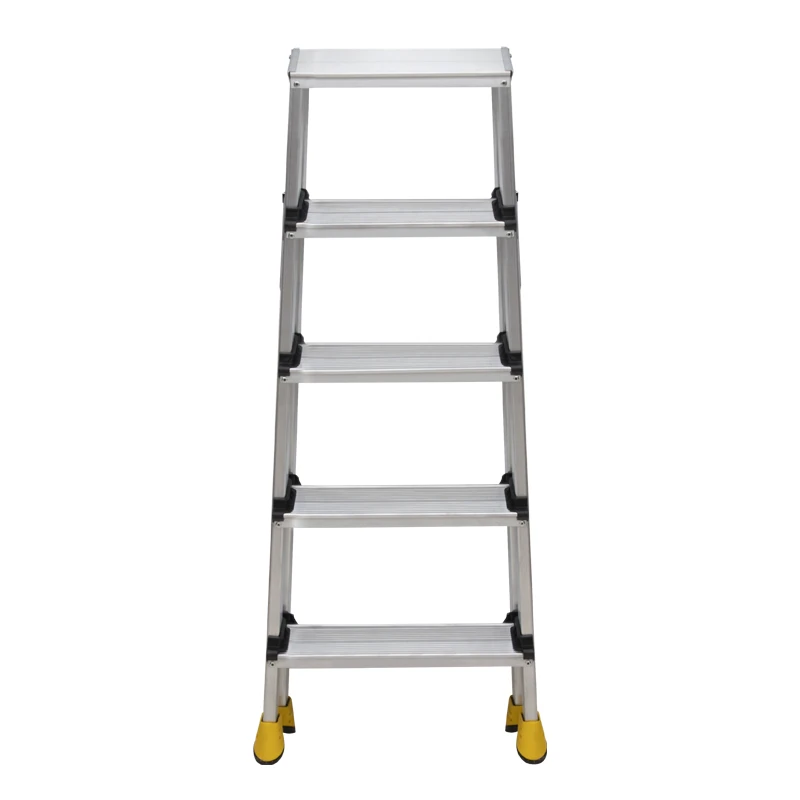 Σκάλα Double Step Perilla αλουμινίου 5+5 σκαλοπάτια 103εκ.