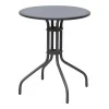 Metal garden table in grey color Ø60x70cm.
