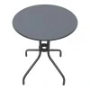 Metal garden table in grey color Ø60x70cm.