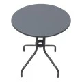 Metal garden table in grey color Ø60x70cm.
