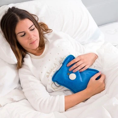 Electric heating pad color blue 18x23cm.