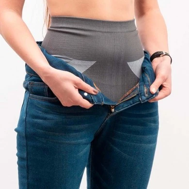 Slimming corset made of tourmaline L gray color