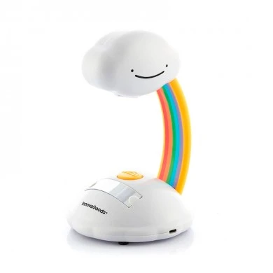 Libow rainbow LED desk lamp white color 10x16x10cm.