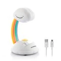 Libow rainbow LED desk lamp white color 10x16x10cm.