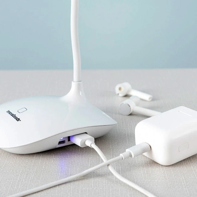 Innovagoods V0103192 Rechargeable touch LED desk lamp in white  Innovagoods V0103192