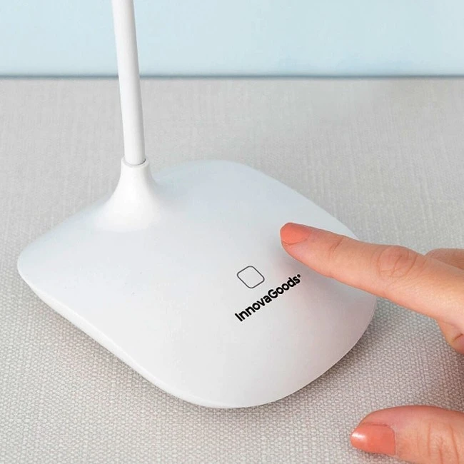 Innovagoods V0103192 Rechargeable touch LED desk lamp in white  Innovagoods V0103192
