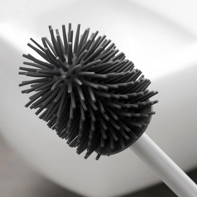 Rubber toilet brush 12x12x43cm.