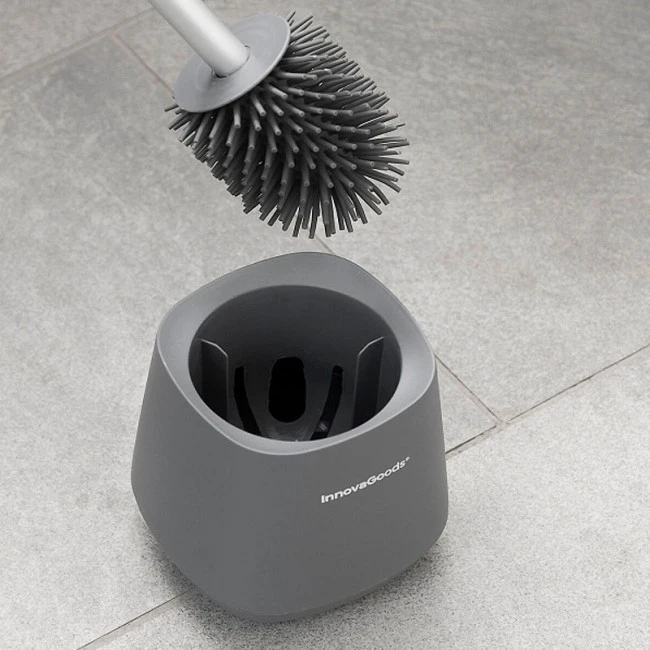 Rubber toilet brush 12x12x43cm.