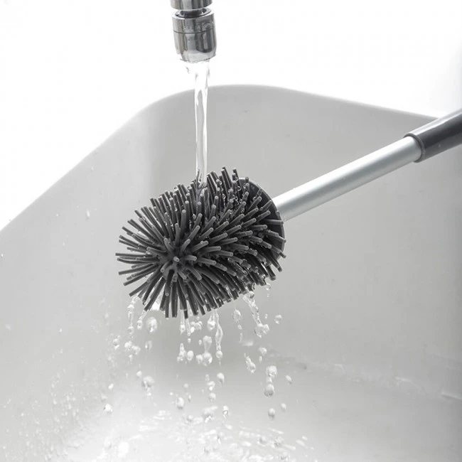 Rubber toilet brush 12x12x43cm.