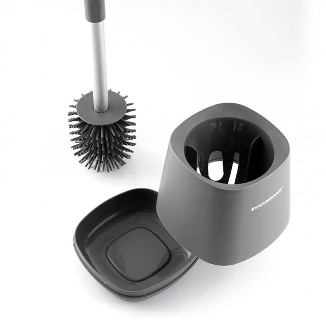 Rubber toilet brush 12x12x43cm.