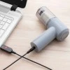 Rechargeable wireless mini vacuum cleaner gray color 16.5x16x5.5cm.