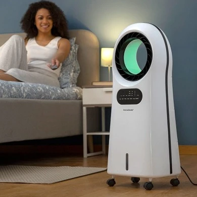 Ionizer - Air Cooler with LED 110W Evareer InnovaGoods V0103456 color white 30x17.5x76cm.