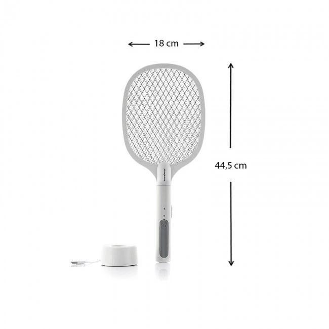 Rechargeable 2 in 1 UV Insect Killer Racket 18x44.5x8cm.