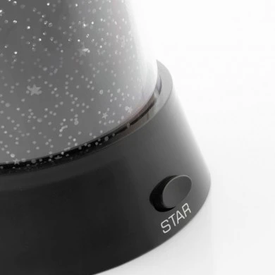 Table lamp LED color black Ø10.5x11.5cm.