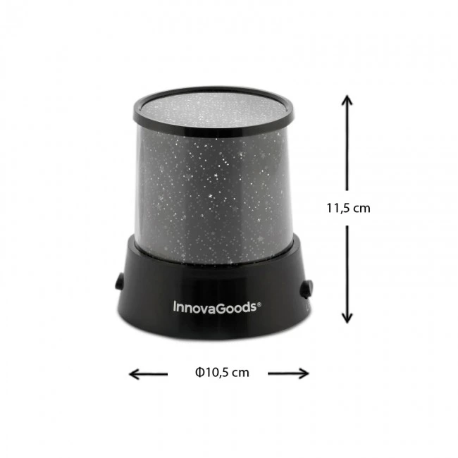Table lamp LED color black Ø10.5x11.5cm.