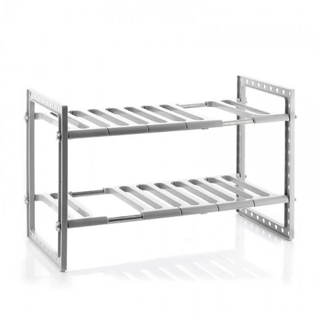 Bathroom - kitchen shelf / Shoe rack expandable 37.5-66.5x28x38cm.