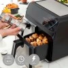 Φριτέζα αέρος - AirFryer Fryinn Double Innovagoods V0103721 με διπλό αποσπώμενο κάδο 8lt χρώμα μαύρο - ασημί 3400W