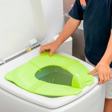 Folding children's toilet seat color green 29x6x34cm.