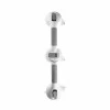 Double corner safety handle with suction cups color white - gray 49.5x11x8cm.