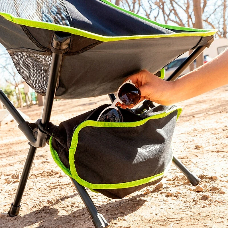 Folding camping chair Folstul Innovagoods V0103860 color black 58x52.5x64cm.