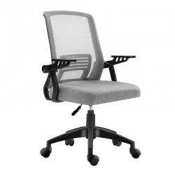 A1180B ΜΑΥΡΟ/ΓΚΡΙ MESH ΠΟΛ/ΝΑ ΓΡΑΦΕΙΟΥ