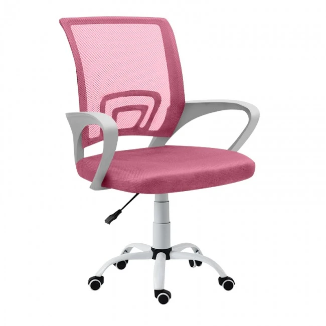 A1850 S ΛΕΥΚΟ/ΡΟΖ MESH ΠΟΛΥΘΡΟΝΑ ΓΡΑΦΕΙΟΥ