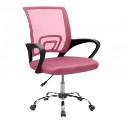 A1850 S ΧΡΩΜΙΟ/ΡΟΖ MESH ΠΟΛΥΘΡΟΝΑ ΓΡΑΦΕΙΟΥ