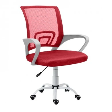 A1850 SW ΛΕΥΚΟ/ΚΟΚΚΙΝΟ MESH ΠΟΛΥΘΡΟΝΑ ΓΡΑΦΕΙΟΥ