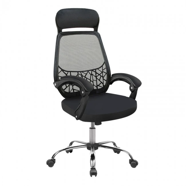 A9890 ΜΑΥΡO MESH ΠΟΛΥΘΡΟΝΑ ΓΡΑΦΕΙΟΥ