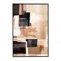 ABSTRACT ΠΙΝΑΚΑΣ 83Χ123ΕΚ ME WENGE ΚΟΡΝΙΖΑ ΣΕ ΤΥΠΩΜΕΝΟ ΚΑΜΒΑ