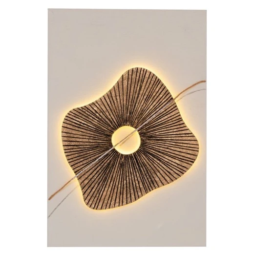 ABSTRACT ΠΙΝΑΚΑΣ ΕΛΑΙΟΓΡΑΦΙΑ WITH LED LIGHT ΣΕ ΤΥΠΩΜΕΝΟ ΚΑΜΒΑ 60Χ90ΕΚ