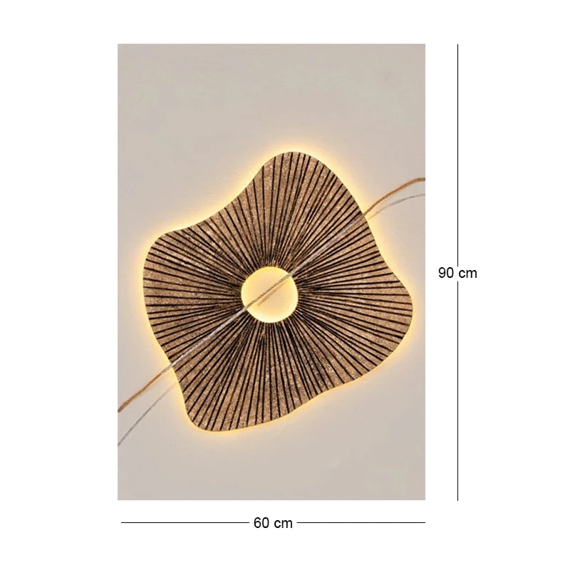 ABSTRACT ΠΙΝΑΚΑΣ ΕΛΑΙΟΓΡΑΦΙΑ WITH LED LIGHT ΣΕ ΤΥΠΩΜΕΝΟ ΚΑΜΒΑ 60Χ90ΕΚ