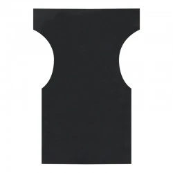 Megapap waterproof polyester canvas for director's armchair in black color 56x44x80cm.