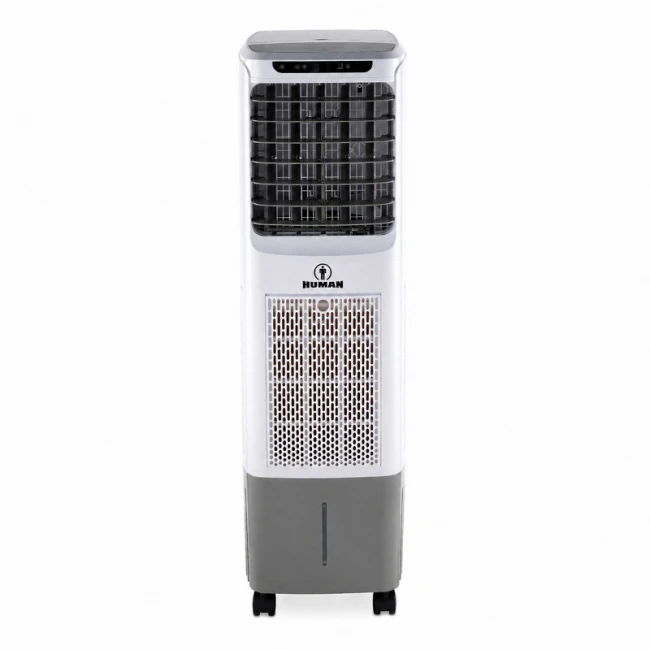 Air Cooler HU-2008 Human 13L 45W με τηλεχειριστήριο χρώμα λευκό - γκρι 30x28x97εκ.